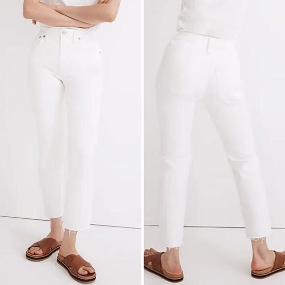 New! Madewell The Perfect Vintage Jean in Tile‎ White, size 26